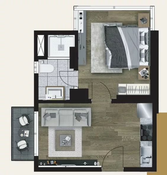 1 Bedroom Apartment