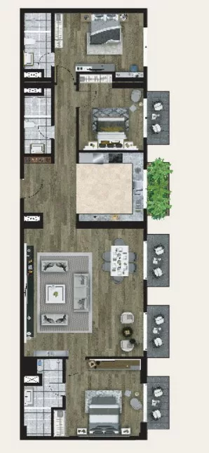 3 Bedroom Apartment