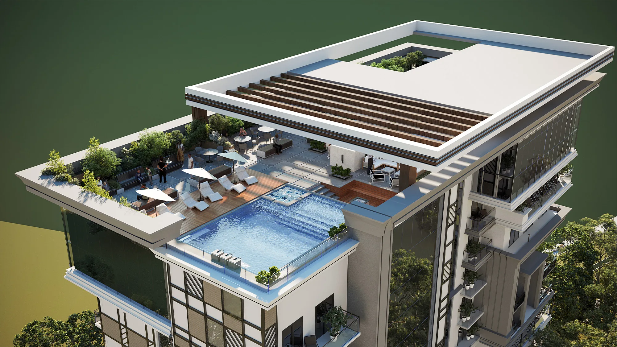Apartments with Rooftop Pools